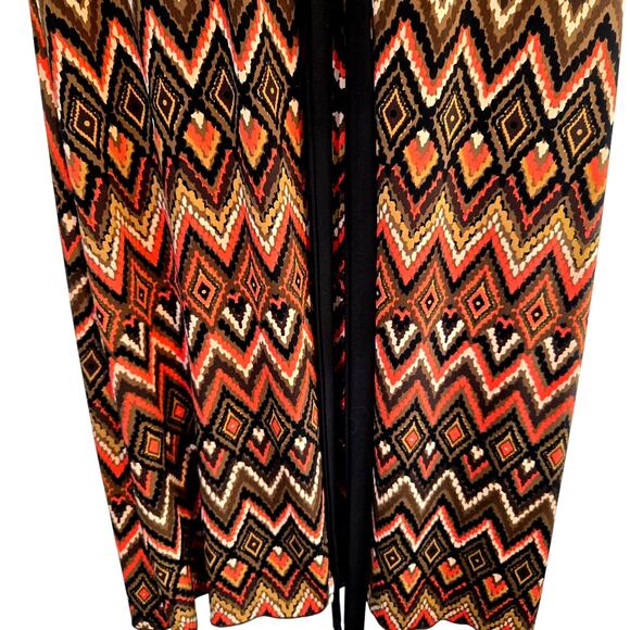 Cato Women's Dress XL Extra Large Brown Sleeves Tie  Sun Misses Size 16 18 - Picture 3 of 7